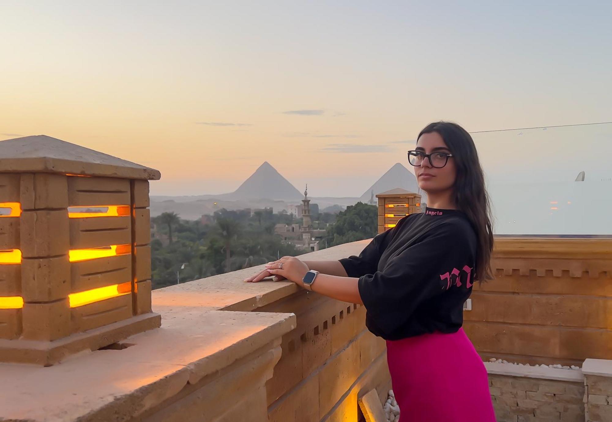 Taj Pyramids View Inn Kafrat al Jabal Bagian luar foto