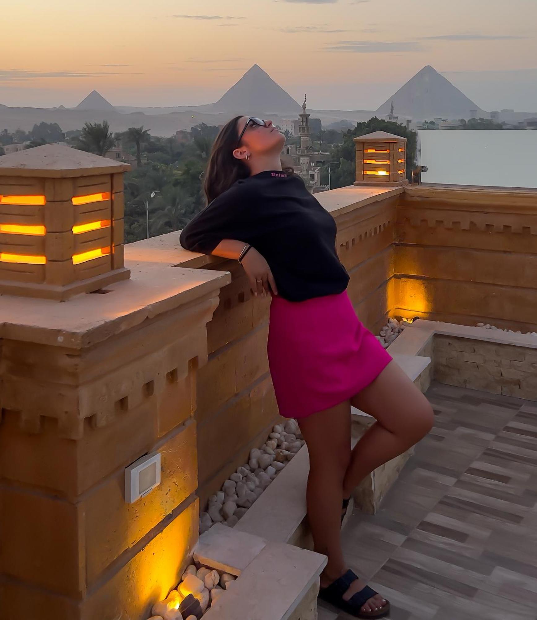 Taj Pyramids View Inn Kafrat al Jabal Bagian luar foto