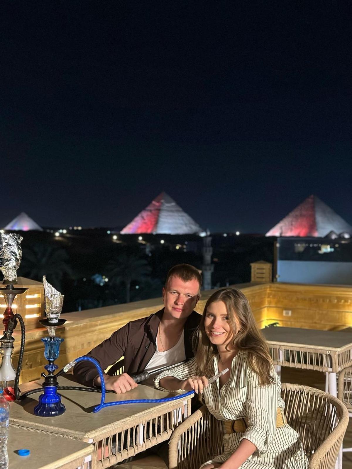 Taj Pyramids View Inn Kafrat al Jabal Bagian luar foto